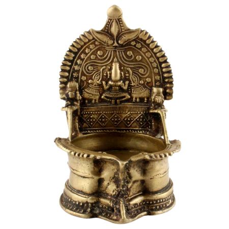 Hand Crafted Brass Diya Oil Lamp Puja  Diya Diwali Lamp